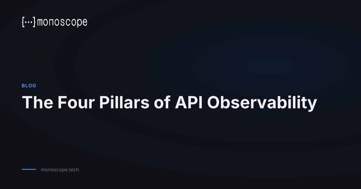 The Four Pillars of API Observability | Monoscope