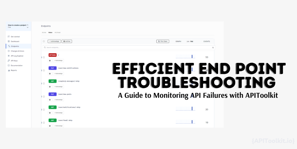 Efficient End Point Troubleshooting: A Guide to Monitoring API Failures with APIToolkit