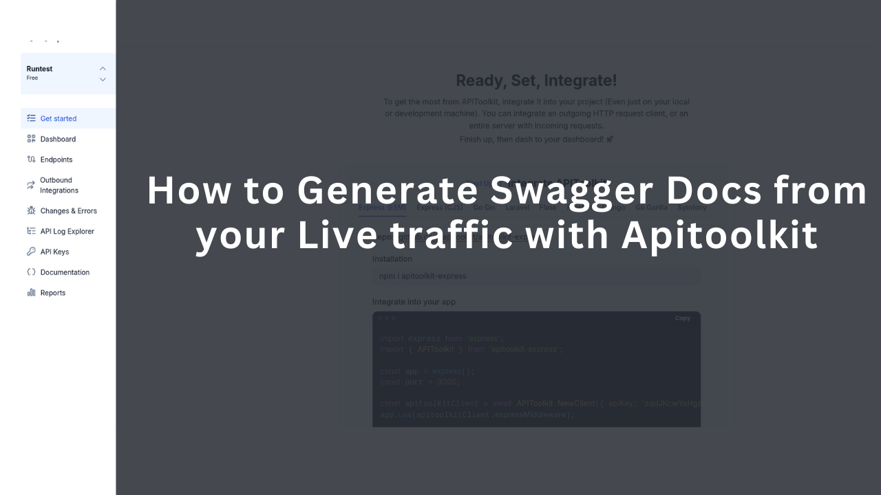 Generate Swagger Docs Easily with Apitoolkit's Live Traffic