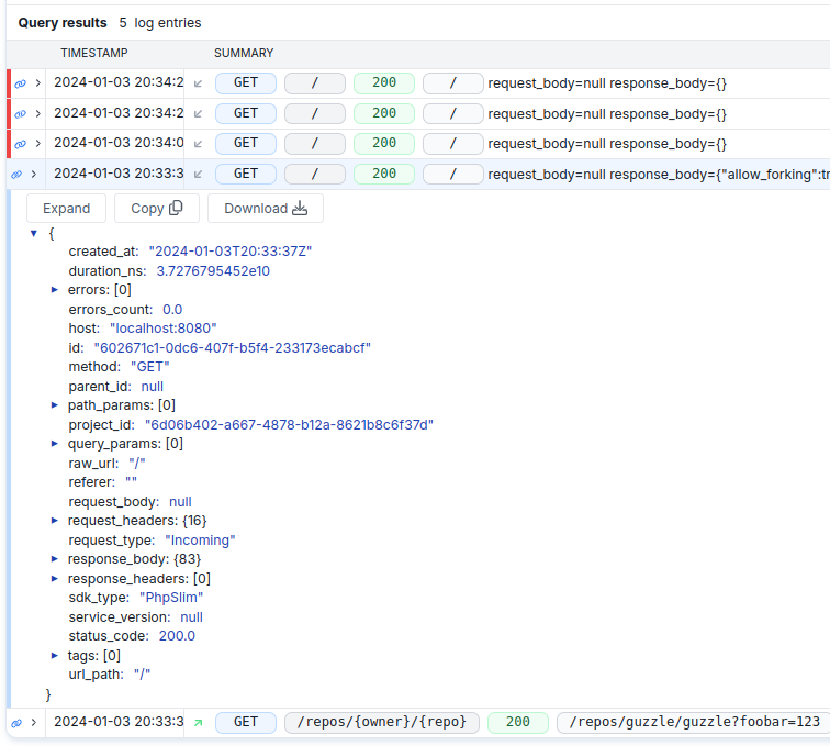 APItoolkit Realtime logs